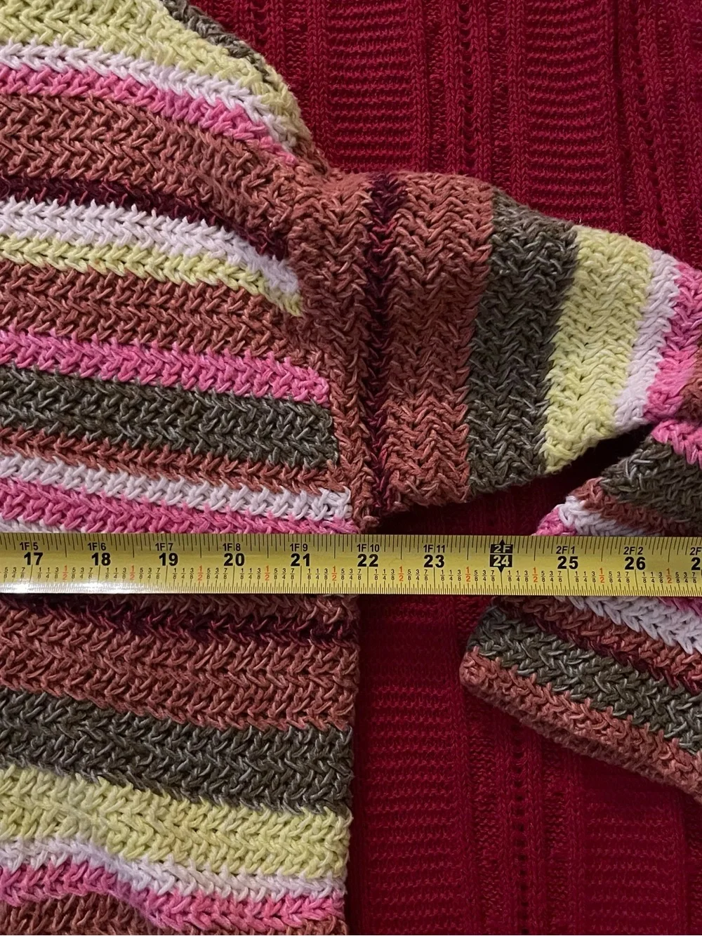 Striped Multicolor Knit Sweater - Women